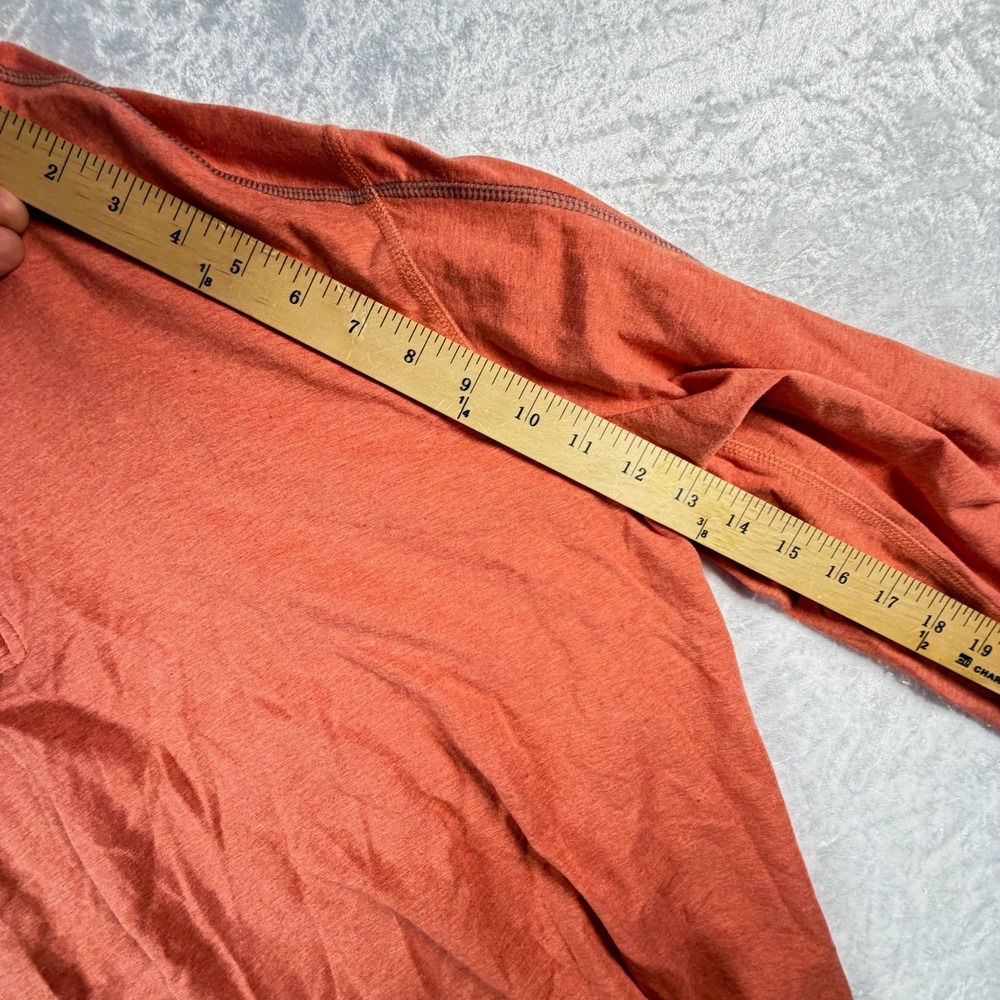 Tasc Performance Quarter Zip Men XXL Orange Bamboo Organic Cotton Pullover FA21 - Picture 6 of 9